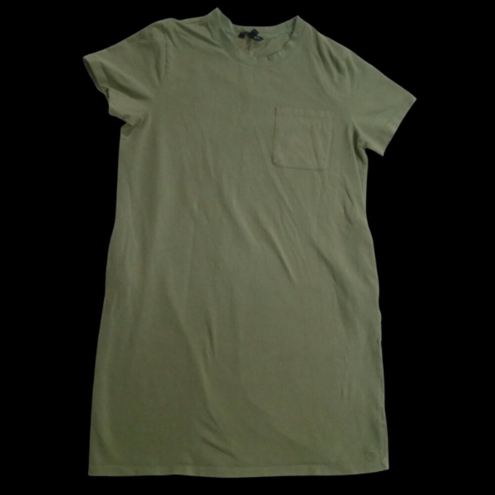 SOLD! Banana Republic Women’s L Green Short Sleeve Knee Length Pullover Dress - Picture 2 of 11